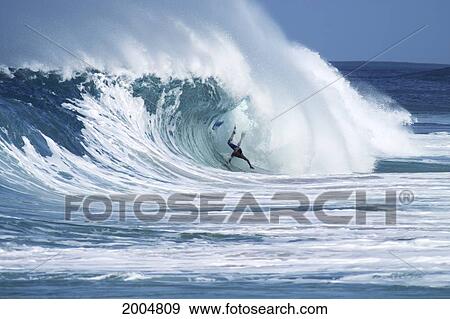 Hawaii, Oahu, North Shore, Bodyboarder Loses Board And Is Thrown From A Large Wave. Editorial Use Only. View Large Photo Image Stock Photo - Hawaii, Oahu, North Shore, Bodyboarder Loses Board And Is Thrown From A Large Wave. Editorial Use Only.. Fotosearch