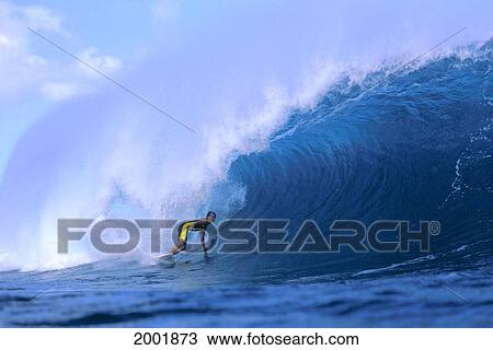 Hawaii, Oahu, North Shore, Chris Maloy Surfing Large Pipeline Wave View Large Photo Image Stock Image - Hawaii, Oahu, North Shore, Chris Maloy Surfing Large Pipeline Wave. Fotosearch