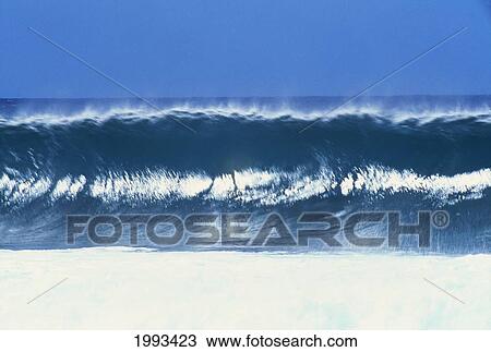 Hawaii, Oahu, North Shore, Curling Wave At World Famous Pipeline. View Large Photo Image Stock Image - Hawaii, Oahu, North Shore, Curling Wave At World Famous Pipeline.. Fotosearch