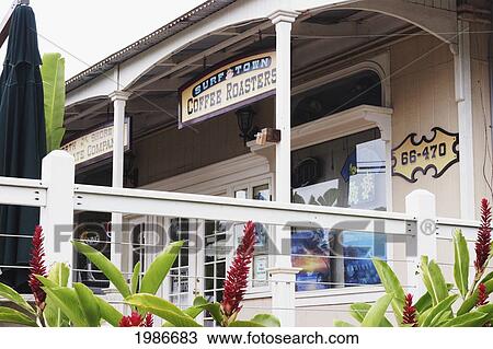 Hawaii, Oahu, North Shore, Haleiwa, Outside Of Local Coffee Shop. View Large Photo Image Stock Image - Hawaii, Oahu, North Shore, Haleiwa, Outside Of Local Coffee Shop.. Fotosearch