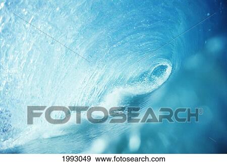 Hawaii, Oahu, North Shore, Inside Of Wave Tube. View Large Photo Image Stock Photo - Hawaii, Oahu, North Shore, Inside Of Wave Tube.. Fotosearch