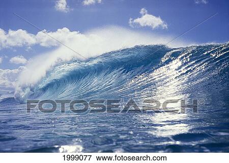 Hawaii, Oahu, North Shore, Pipeline, Big Wave, B1477 View Large Photo Image Stock Photo - Hawaii, Oahu, North Shore, Pipeline, Big Wave, B1477. Fotosearch