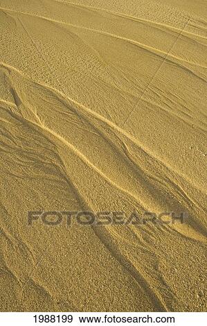 Stock Photo - Hawaii, Oahu, North Shore, Rippling Pattersn In The Sand. Fotosearch