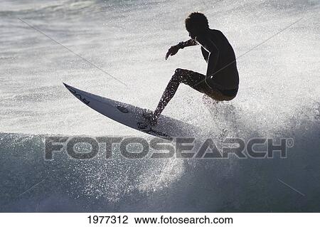Hawaii, Oahu, North Shore, Surfer Carving Wave. View Large Photo Image Stock Image - Hawaii, Oahu, North Shore, Surfer Carving Wave.. Fotosearch