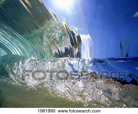 Hawaii, Oahu, North Shore, Underwater wave. View Large Photo Image Stock Image - Hawaii, Oahu, North Shore, Underwater wave.. Fotosearch