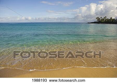 Hawaii, Oahu, North Shore, Waimea Bay, Calm Turquoise Ocean View Large Photo Image Stock Image - Hawaii, Oahu, North Shore, Waimea Bay, Calm Turquoise Ocean. Fotosearch