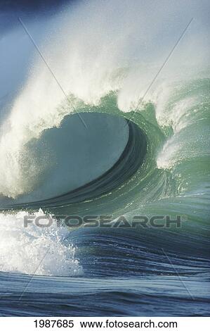 Hawaii, Oahu, North Shore, Waimea Bay, Wild And Crashing Shorebreak. View Large Photo Image Stock Photography - Hawaii, Oahu, North Shore, Waimea Bay, Wild And Crashing Shorebreak.. Fotosearch
