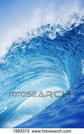 Hawaii, Oahu, Perfect Wave At Pipeline. View Large Photo Image Stock Image - Hawaii, Oahu, Perfect Wave At Pipeline.. Fotosearch