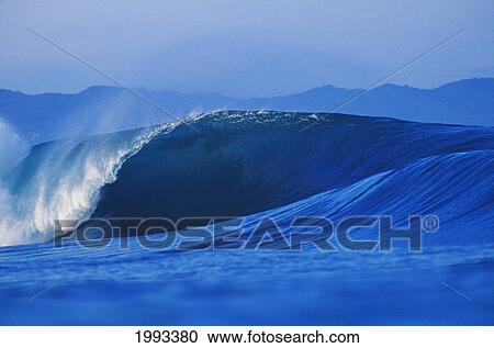 Hawaii, Oahu, Perfect Wave At Pipeline. View Large Photo Image Stock Image - Hawaii, Oahu, Perfect Wave At Pipeline.. Fotosearch
