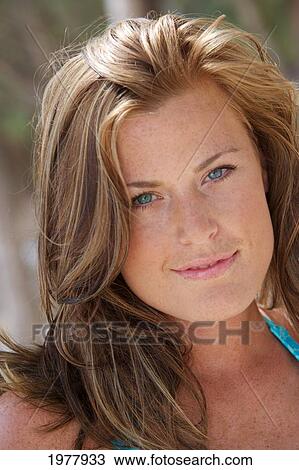 Hawaii, Oahu, Portrait Of A Pretty Girl. View Large Photo Image Stock Image - Hawaii, Oahu, Portrait Of A Pretty Girl.. Fotosearch