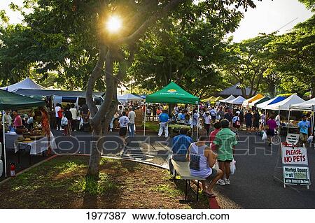 Hawaii, Oahu, Saturday Farmer's Market In The Kapiolani Community College Parking Lot. View Large Photo Image Stock Photo - Hawaii, Oahu, Saturday Farmer's Market In The Kapiolani Community College Parking Lot.. Fotosearch