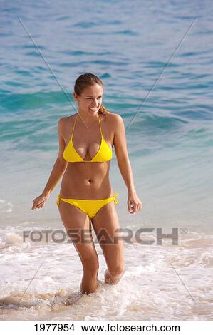 Picture - Hawaii, Oahu, Sexy Girl On The Beach.. Fotosearch