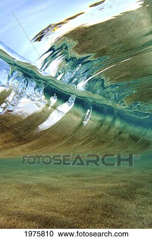 Hawaii, Oahu, Underwater View Of Wave. View Large Photo Image Stock Image - Hawaii, Oahu, Underwater View Of Wave.. Fotosearch