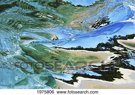 Hawaii, Oahu, Underwater View Of Wave. View Large Photo Image Stock Photograph - Hawaii, Oahu, Underwater View Of Wave.. Fotosearch