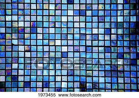 Stock Photography - Hawaii, Oahu, Unique Blue Color Tiles Under Water.. Fotosearch