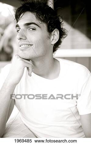 Stock Photography - Hawaii, Portrait Of A European Male Model.. Fotosearch