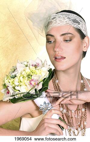 Hawaii, Studio Shot Of A Beautiful Woman In Wedding Attire. View Large Photo Image Picture - Hawaii, Studio Shot Of A Beautiful Woman In Wedding Attire.. Fotosearch