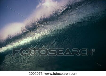 Hawaii, Turquoise Wave With Light Passing Through View Large Photo Image Stock Photography - Hawaii, Turquoise Wave With Light Passing Through. Fotosearch