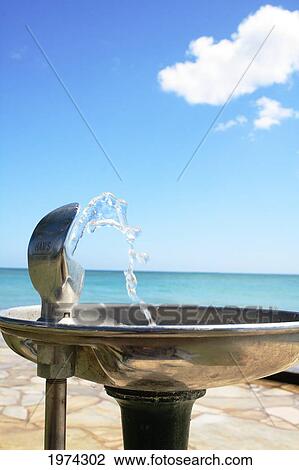 Hawaii, Water Fountain On The Coastline. View Large Photo Image Stock Image - Hawaii, Water Fountain On The Coastline.. Fotosearch