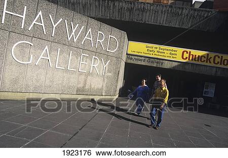 Stock Photograph - Hayward Gallery, South Bank. Fotosearch