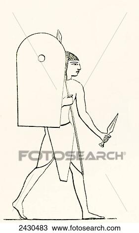 Heavily armed ancient Egyptian soldier. From The Imperial Bible Dictionary, published 1889. View Large Photo Image Stock Image - Heavily armed ancient Egyptian soldier. From The Imperial Bible Dictionary, published 1889.. Fotosearch