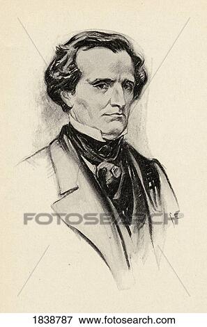 Stock Photo - Hector Berlioz, 1803-1869 French Romantic Composer. Portrait By Chase Emerson American Artist 1874-1922. Fotosearch
