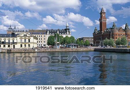 Helsingborg Harbour á View Large Photo Image Stock Image - Helsingborg Harbour á. Fotosearch