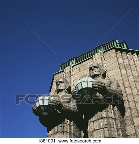 Helsinki Central Railway Station, Close-Up View Large Photo Image Stock Image - Helsinki Central Railway Station, Close-Up. Fotosearch