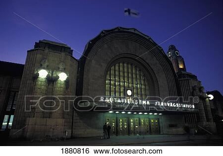 Stock Photograph - Helsinki Railway Station. Fotosearch