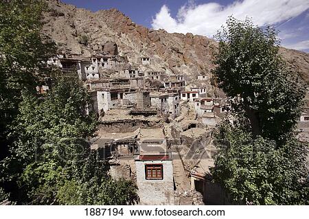 Hemis Village Next To The Monastery In The Mountains View Large Photo Image Picture - Hemis Village Next To The Monastery In The Mountains. Fotosearch