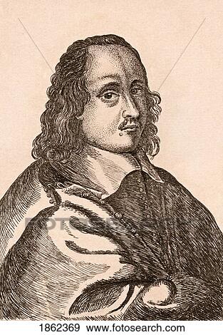 Stock Photo - Hendrick Van Der Burch 1627- Ca. 1666 Dutch Painter From 75 Portraits Of Celebrated Painters From Authentic Originals Etched By James Girtin Published London 1817. Fotosearch