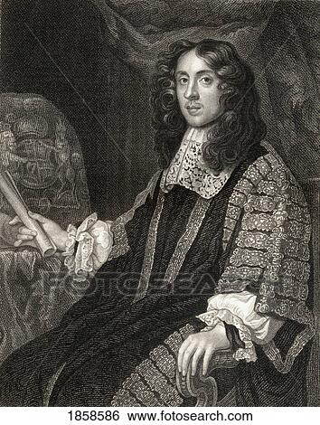 Stock Photograph - Heneage Finch 1St. Earl Of Nottingham, Baron Finch Of Daventry, 1621-1682. Lord Chancellor Of England. From The Book ÃƒÂ¢Ã¢â€šÂ¬Ã…â€œLodgeÃƒÂ¢Ã¢â€šÂ¬Ã¢â€žÂ¢S British PortraitsÃƒÂ¢Ã¢â€šÂ¬Ã‚Â Published London 1823.. Fotosearch