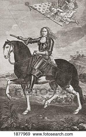 Stock Photo - Henri De La Tour D'auvergne, Vicomte De Turenne, 1611 To 1675. Marshal General Of France. From The Book Short History Of The English People By J. R. Green, Published London 1893. Fotosearch