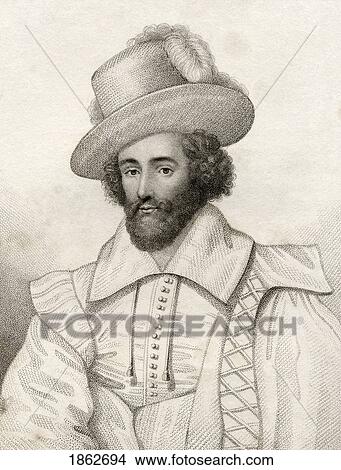Picture - Henry Carey 1St Viscount Falkland 1575 ÃƒÆ’Ã‚Â» 1633 English Coloniser And Military Officer From The Book A Catalogue Of Royal And Noble Authors Volume V Published 1806. Fotosearch
