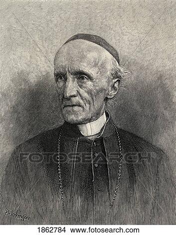 Picture - Henry Edward Manning 1808 - 1892 English Roman Catholic Archbishop And Cardinal From The Book The Century Illustrated Monthly Magazine May To October 1883. Fotosearch