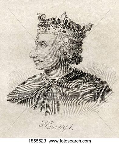 Stock Image - Henry I C1068/1069 ÃƒÂ¢Ã¢â€šÂ¬Ã¢â‚¬Å“ 1135 King Of England From The Book Crabbs Historical Dictionary Published 1825. Fotosearch
