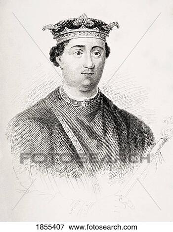 Stock Photo - Henry Ii 1133-1189 King Of England From Old England's Worthies By Lord Brougham And Others Published London Circa 1880's. Fotosearch