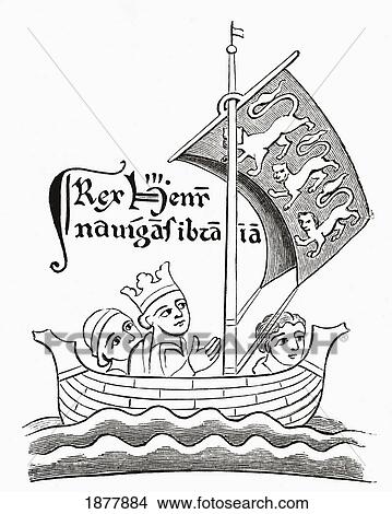 Henry Iii Sailing To Brittany In 1230 After The Drawing By Matthew Paris. Henry Iii, 1207 To 1272. Son And Successor Of John As King Of England. From The Book Short History Of The English People By J. R. Green, Published London 1893 View Large Photo Image Picture - Henry Iii Sailing To Brittany In 1230 After The Drawing By Matthew Paris. Henry Iii, 1207 To 1272. Son And Successor Of John As King Of England. From The Book Short History Of The English People By J. R. Green, Published London 1893. Fotosearch