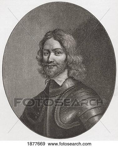Stock Photo - Henry Ireton, 1611 To 1651. English General In The Parliamentary Army During The English Civil War. Son-In-Law Of Oliver Cromwell. From The Book Short History Of The English People By J. R. Green Published London 1893.. Fotosearch