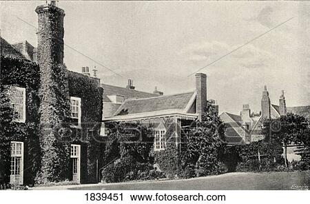 Stock Image - Henry JamesÃƒâ€šÃ‚Â´S House At Rye, Sussex, England. Henry James, 1843-1916. American Writer. From The Book The International Library Of Famous Literature. Published In London 1900. Volume Xviii.. Fotosearch