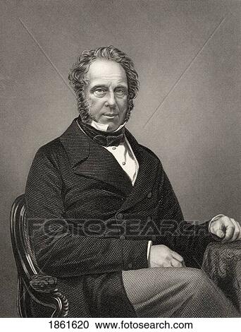 Stock Image - Henry John Temple Palmerston Of Palmerston 3Rd Viscount Baron Temple Of Mount Temple Byname Pam 1784 To1865 English Whig-Liberal Statesman From The History Of The Indian Mutiny Published 1858. Fotosearch