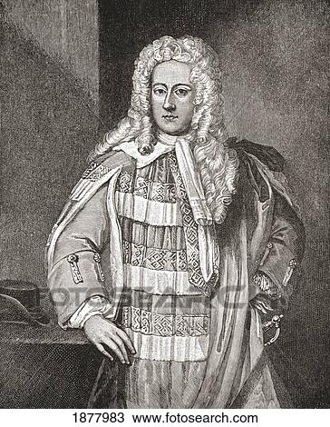 Stock Image - Henry St John, 1St Viscount Bolingbroke, 1678 To 1751. English Politician And Philosopher. From The Book Short History Of The English People By J. R. Green, Published London 1893. Fotosearch