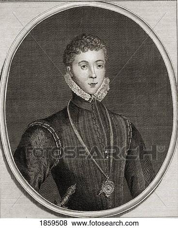 Stock Photo - Henry Stewart Lord Darnley, Also Stuart, 1545-1567. Cousin And Second Husband Of Mary Queen Of Scots, Father Of James I Of Great Britain. From An Origianl In The Royal Palace Of St. James.. Fotosearch