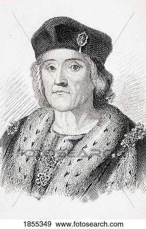 Stock Photo - Henry Vii 1485 - 1509 King Of England From Old England's Worthies By Lord Brougham And Others Published London Circa 1880's. Fotosearch