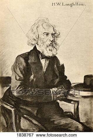 Henry Wadsworth Longfellow, 1807-1882, The Most Popular American Poet In The 19Th Century. Illustrated By A. S. Hartrick View Large Photo Image Stock Photo - Henry Wadsworth Longfellow, 1807-1882, The Most Popular American Poet In The 19Th Century. Illustrated By A. S. Hartrick. Fotosearch