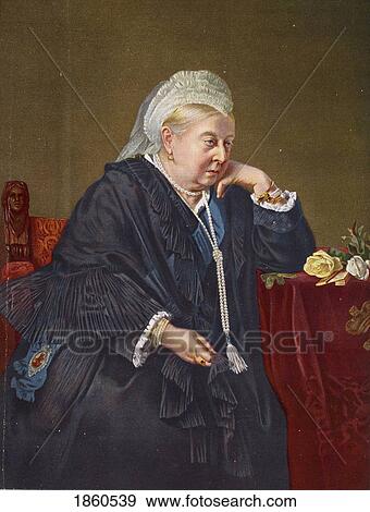 Her Majesty Queen Victoria, 1819-1901, In 1899 From A Painting By Baron Von Angeli. From The Book V. R. I. Her Life And Empire By The Marquis Of Lorne, K. T. Now His Grace The Duke Of Argyll. View Large Photo Image Stock Photo - Her Majesty Queen Victoria, 1819-1901, In 1899 From A Painting By Baron Von Angeli. From The Book V. R. I. Her Life And Empire By The Marquis Of Lorne, K. T. Now His Grace The Duke Of Argyll.. Fotosearch
