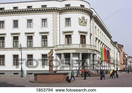 Picture - Hessian Landtag State Parliament, Wiesbaden, Hessen, Germany. Fotosearch