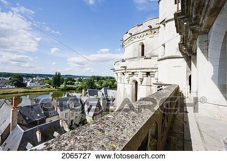 Stock Photo - Heurtault Tower, Chateau D'amboise, Amboise, France. Fotosearch
