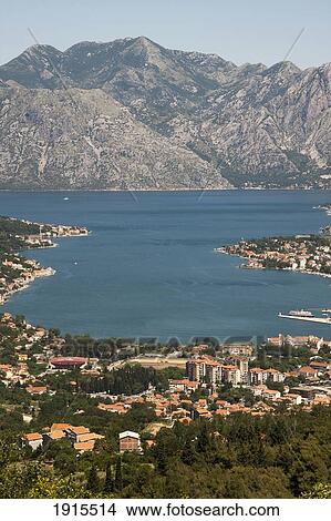 Picture - High Angle View Of Bay From Road Up Mt. Lovcen. Fotosearch