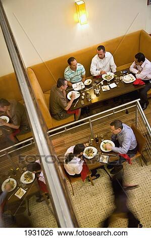High Angle View Of Diners At Cinema Restaurant, New York City; New York City View Large Photo Image Stock Photograph - High Angle View Of Diners At Cinema Restaurant, New York City; New York City. Fotosearch